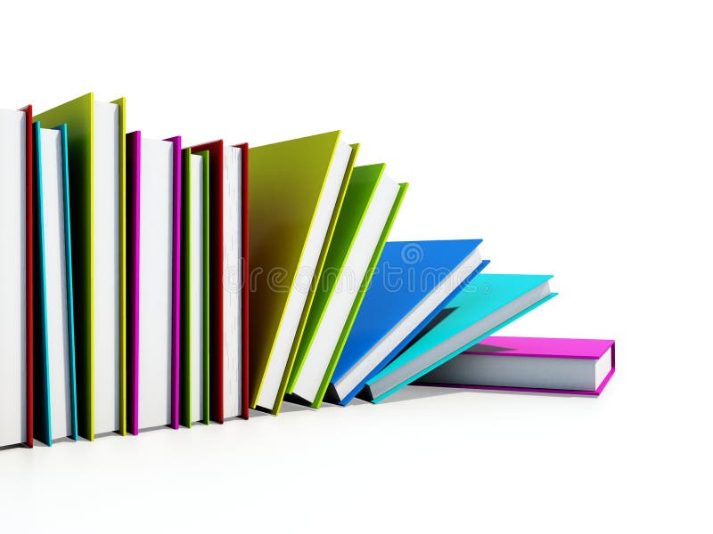 Colored books stock illustration. Illustration of storage - 7918511