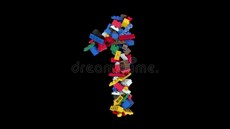 Colored Bricks Building Blocks Typeface Text 1