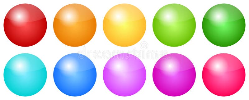 Colored Buttons royalty free illustration