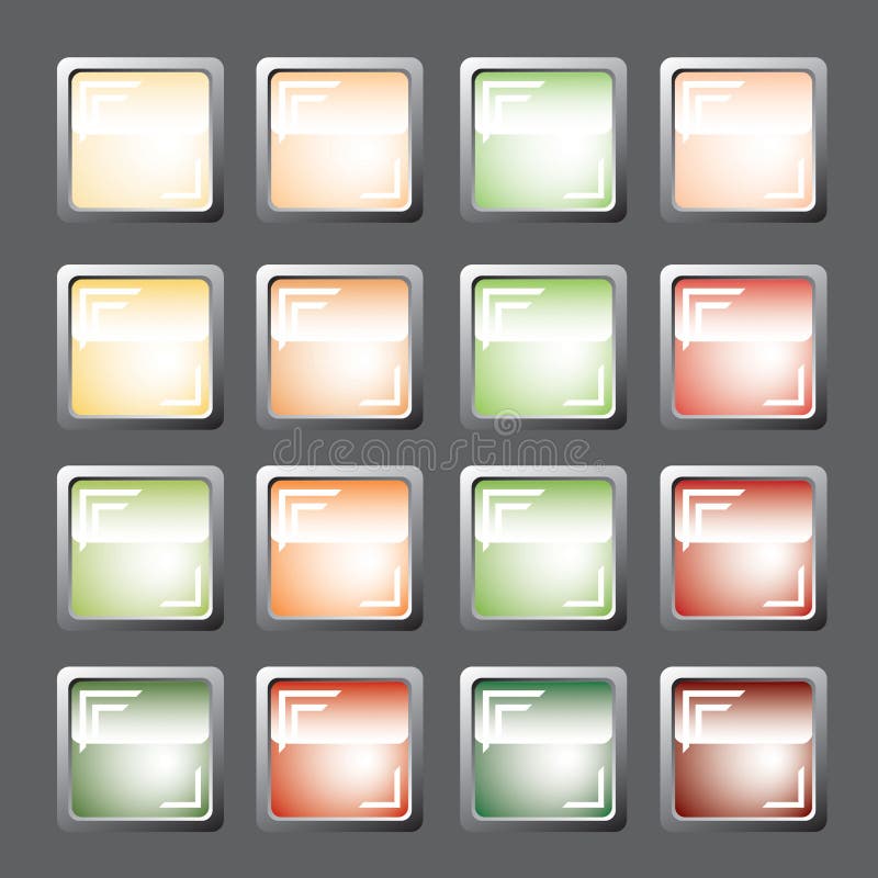 Colored buttons. Vector. royalty free illustration