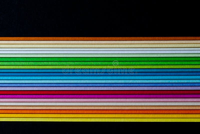 Colored cardboard stack royalty free stock photography