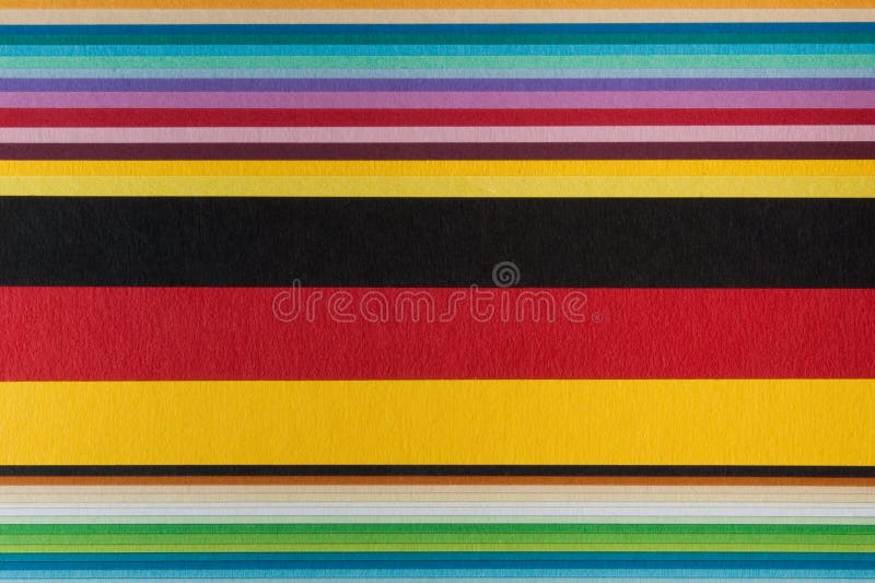 Colored cardboard stack stock photo