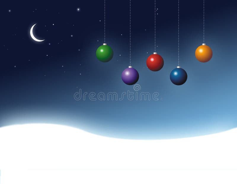 Colored Christmas balls