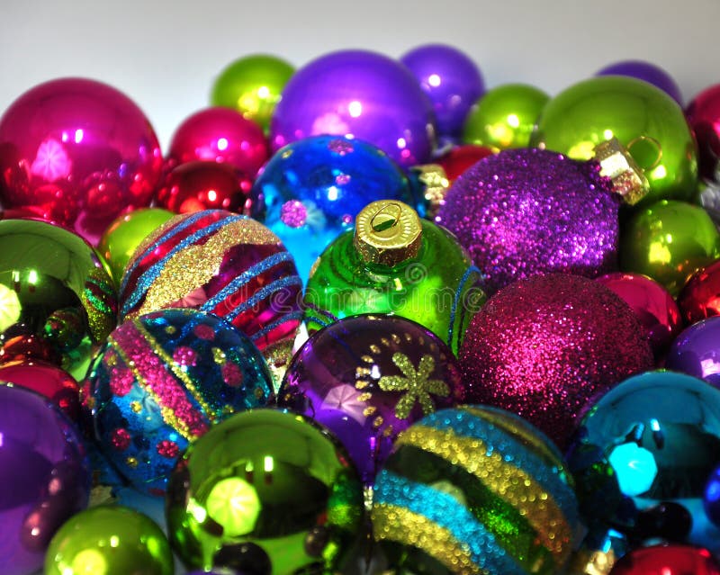 365 Multi Colored Christmas Baubles Stock Photos Free & RoyaltyFree