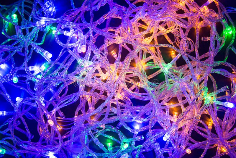 Colored Christmas Lights Cable Chaos Stock Photo Image of glowing, chaos 60097898