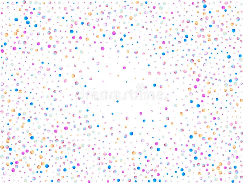 Colored Confetti Balls, Space. Stock Vector Illustration of celebrate