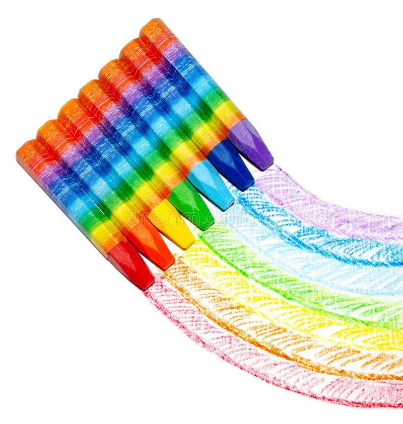 Crayons Set Rainbow Color Vector Stock Vector Illustration of colorful, background 169784287