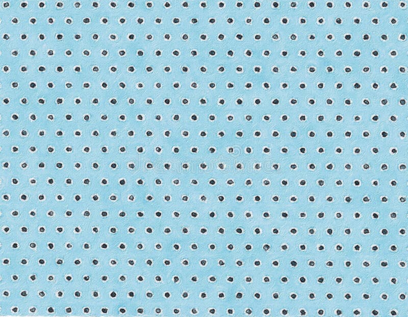 White black dots on blue turquoise watercolor vintage background. royalty free illustration.