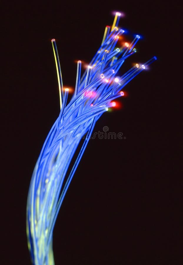 Colored fiber optic royalty free stock images