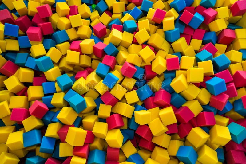 Colorful Square Foam Cubes Texture Stock Image Image of purple