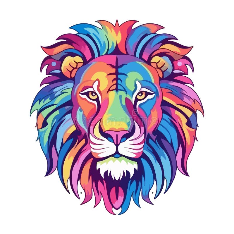 Colored Lion Head Stock Illustrations – 844 Colored Lion Head Stock Illustrations, Vectors ...