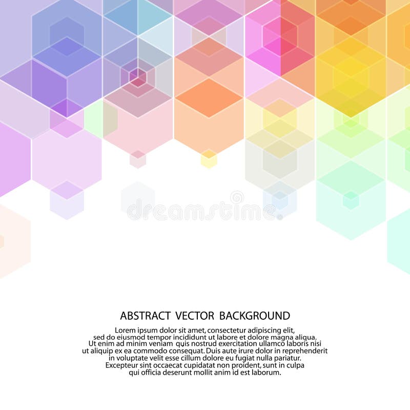 Colored hexagon background. vector illustration. abstract image. polygonal style. eps 10 royalty free illustration