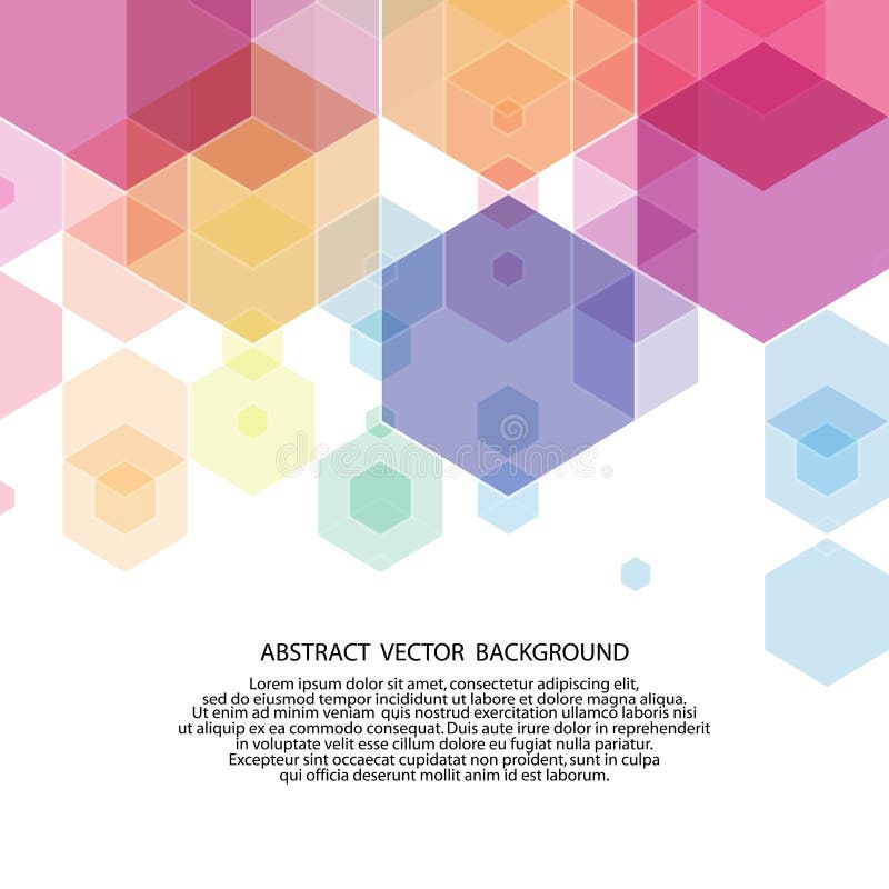 Colored hexagon background. vector illustration. abstract image. polygonal style. eps 10 stock illustration