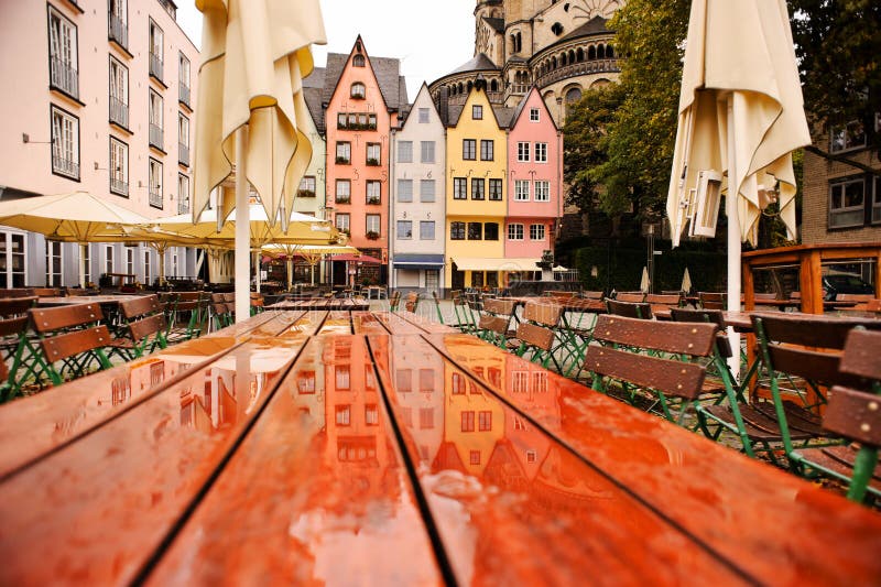 Colored Houses of Cologne, Germany Stock Image Image of german, roof