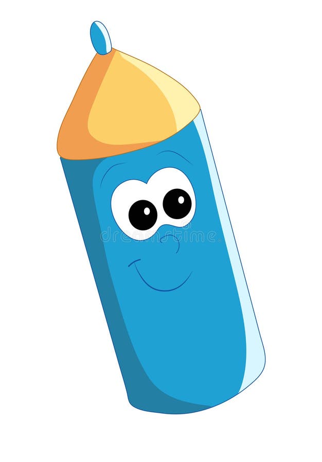 Happy pencil royalty free illustration