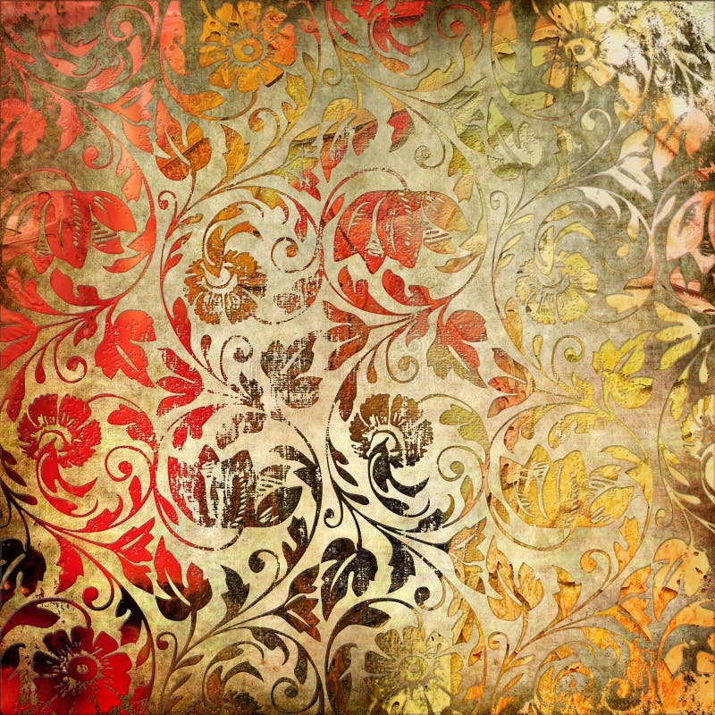 Colored lacy patterns vector illustration