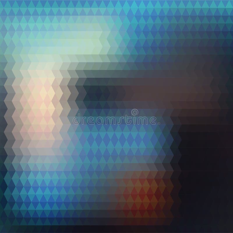 Colored Landscape Geometric Background with Triangles. Blurred Mosaic