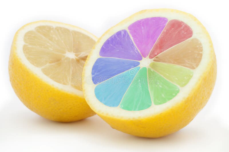 Colored lemon