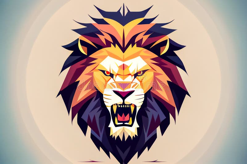 Colored Lion Logo Illustration. Generative AI Stock Photo - Image of royal, brand: 269374108 Colored Lion Logo Illustration. Generative AI Stock Photo - Image of royal, brand: 269374108