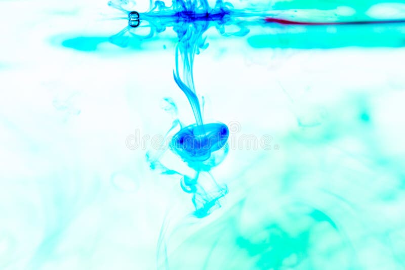 Colored Liquids Flowing in Water Stock Photo - Image of wallpaper ...