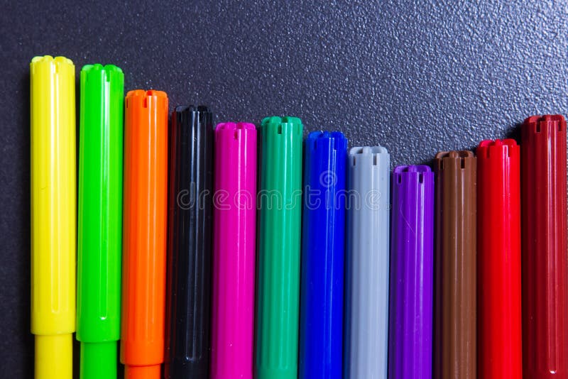 Colored markers stock photo Colored markers stock photo