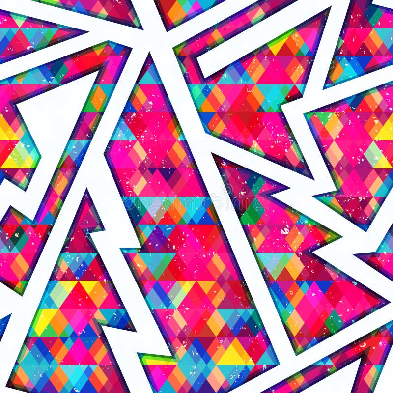 Colored mosaic seamless pattern stock illustration Colored mosaic seamless pattern stock illustration