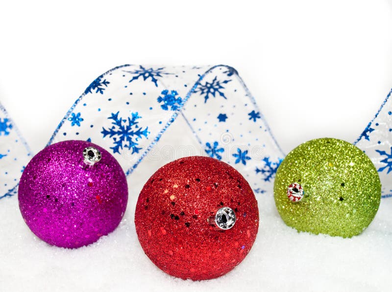 Colored ornaments stock image. Image of bauble, seasonal 28056495