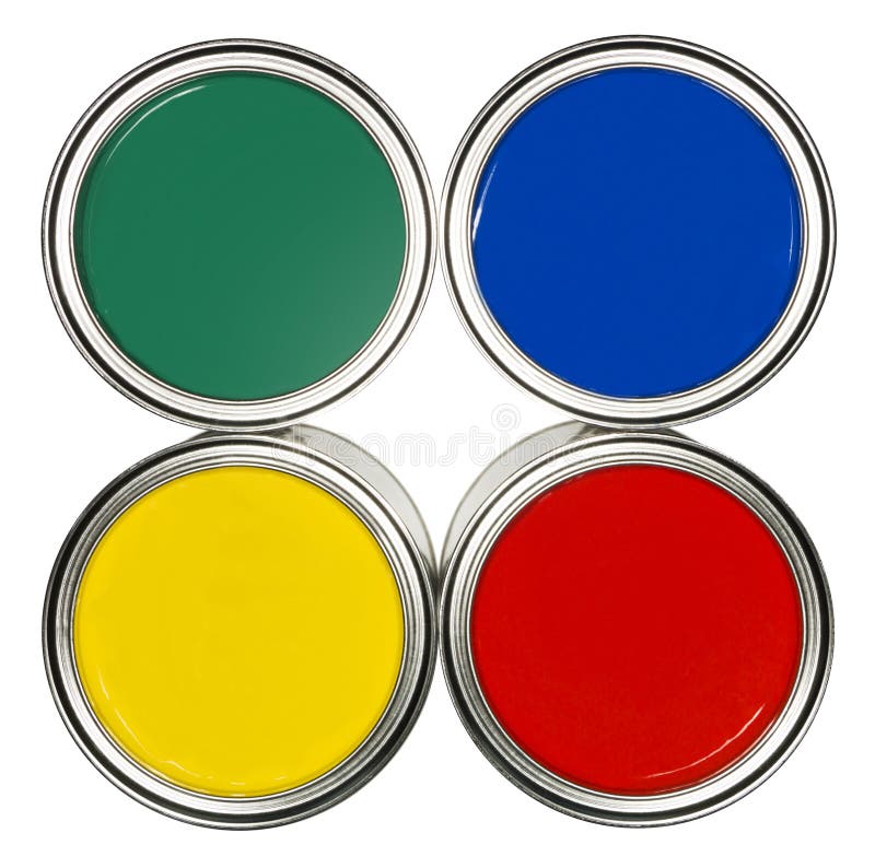 Blue Paint can stock photo. Image of angle, embellish 17867160