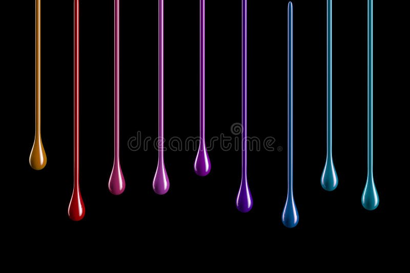 Paint drops stock vector. Illustration of concepts, stroke - 3965009