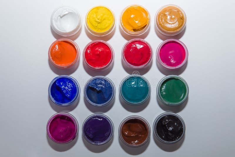 Paints for Children`s Creativity Stock Photo Image of colorful, color