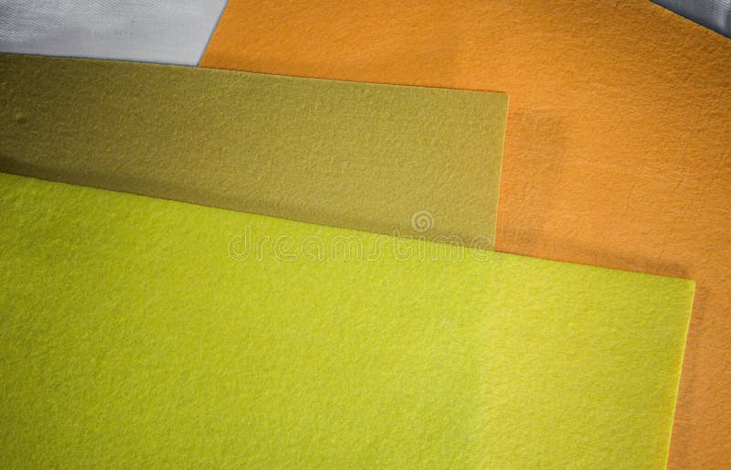 Colored Paper in Geometric Flat. Composition with Large Sheets of Paper