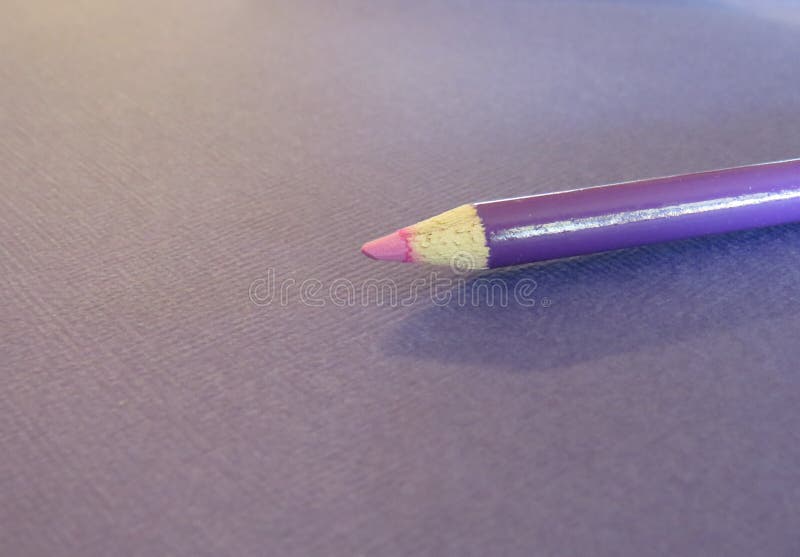 Colored Pencil on Colored Paper Stock Image Image of blue, bright