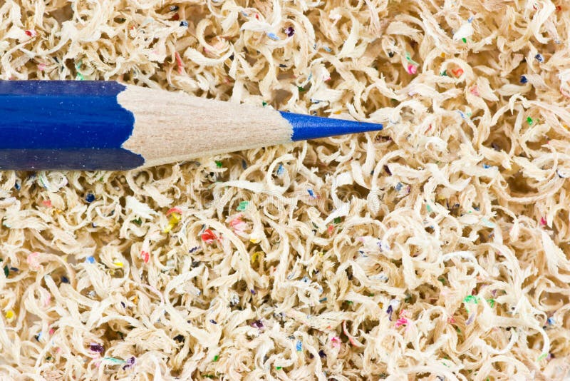 Colored Pencil In Shaving Picture. Image 6137040