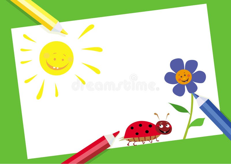 Colored pencils vector illustration Colored pencils vector illustration