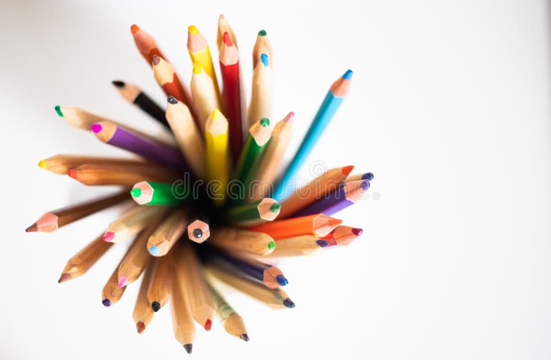 Colored Pencils Back To School Stock Photo Image of back, supplies