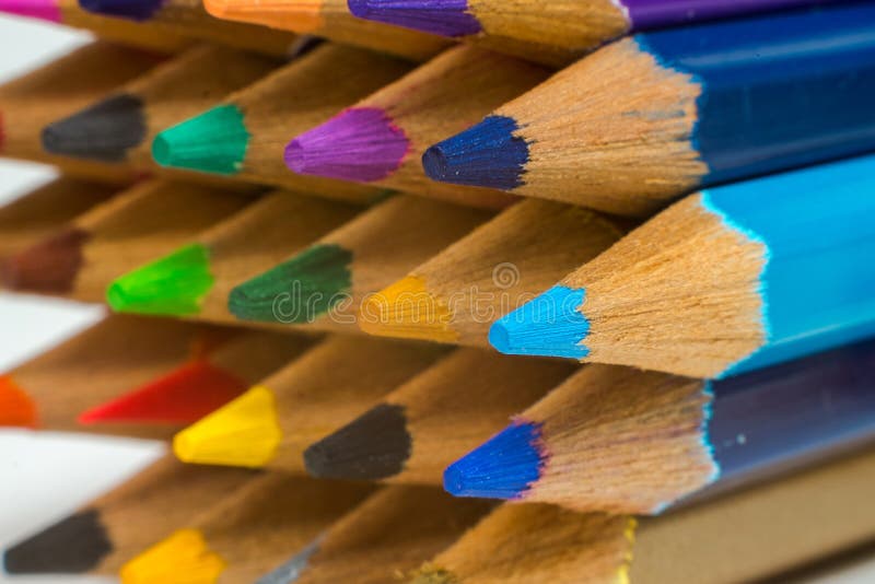 Colored pencils close up. stock images Colored pencils close up. stock images