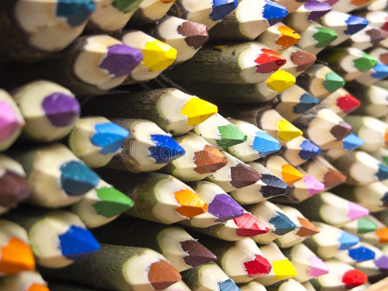 Colored pencils sale royalty free stock photography Colored pencils sale royalty free stock photography