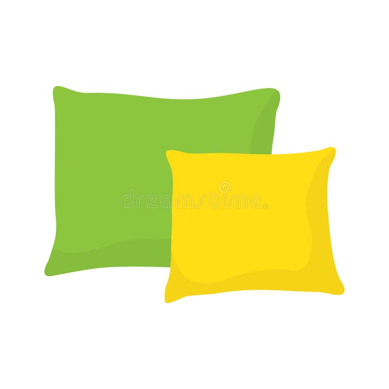 Colored Pillow, Cushion Vector Illustration Stock Vector - Illustration ...