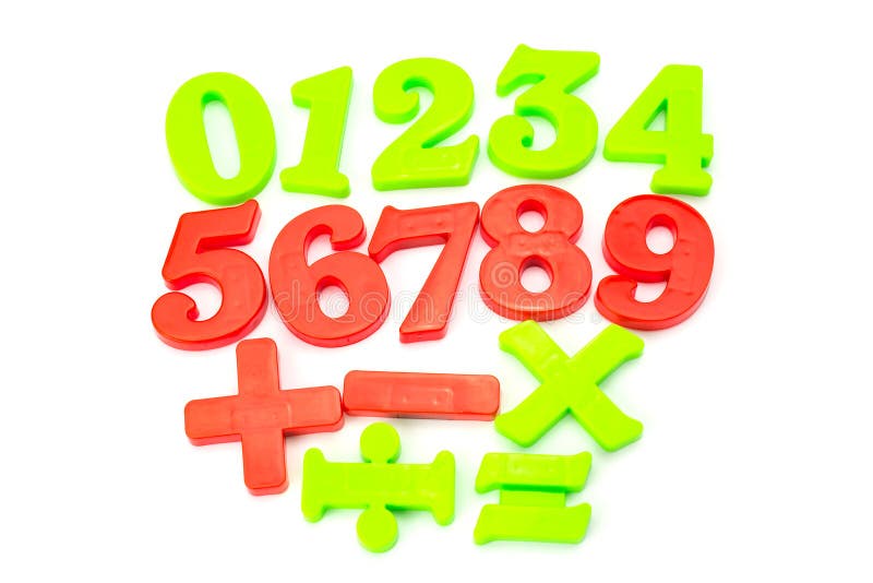 Colored Plastic Numbers Stock Photo Image of communication