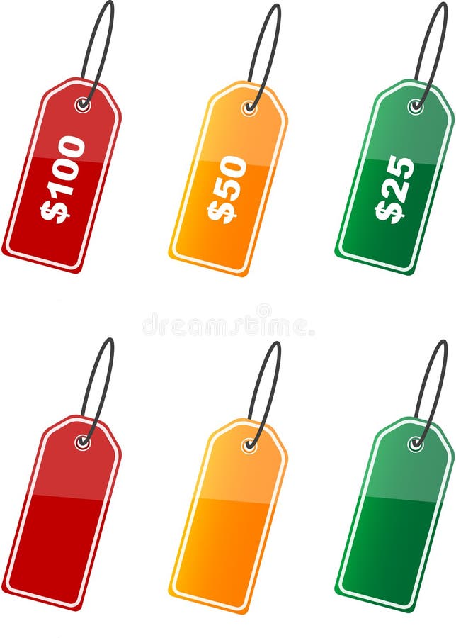 Colored price labels