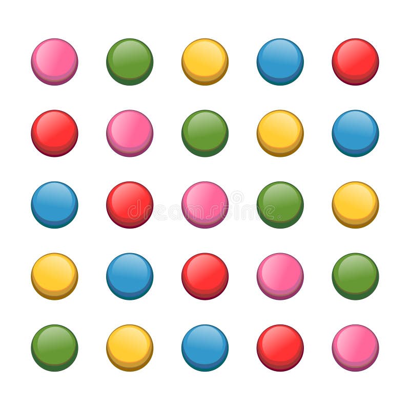 Colored push pin royalty free illustration