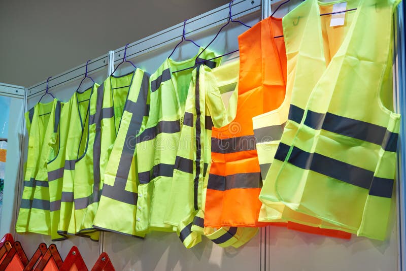 Colored, reflective vests for drivers and workers