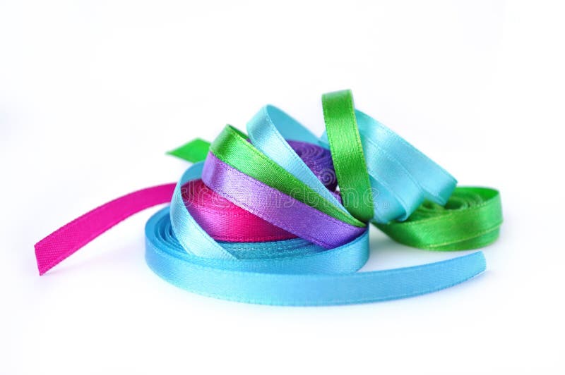 Colored ribbons stock photo. Image of color, craft, objects 22094738