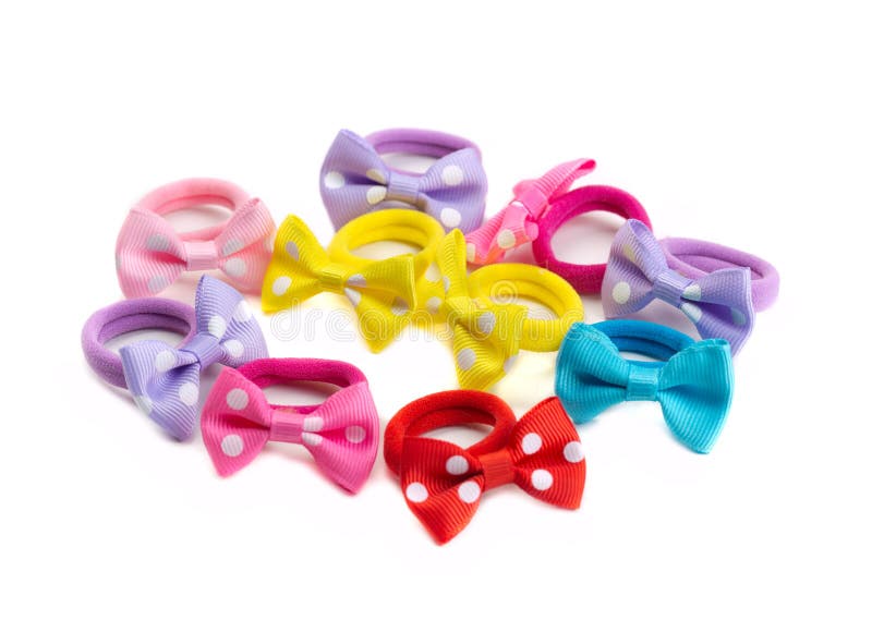 Colored Rubber Bands for Hair. Isolate Stock Photo Image of colored, group 77319070