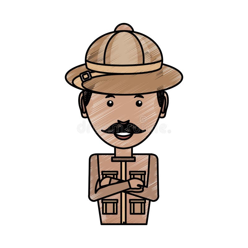 Safari Man Vector Illustration Stock Vector - Illustration of charming, user: 109489381 Safari Man Vector Illustration Stock Vector - Illustration of charming, user: 109489381