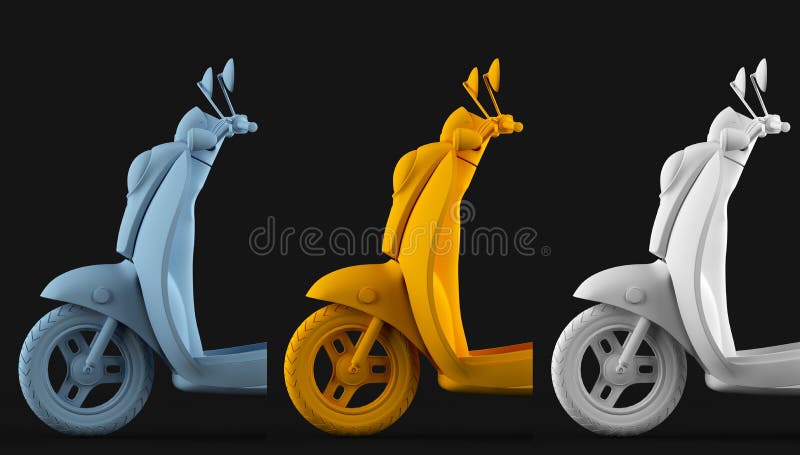 Lv 125 Scooter Render 3d Animation Background, 3d Render Classic Motor  Scooter Side View On A White Background, Hd Photography Photo Background  Image And Wallpaper for Free Download