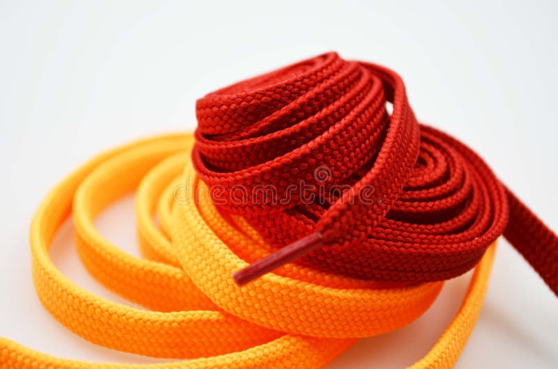 Shoe laces, close up stock image. Image of decoration 126505397