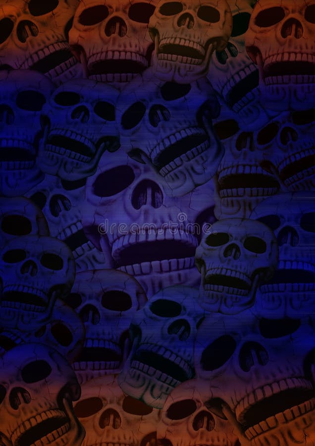 Colored skull background