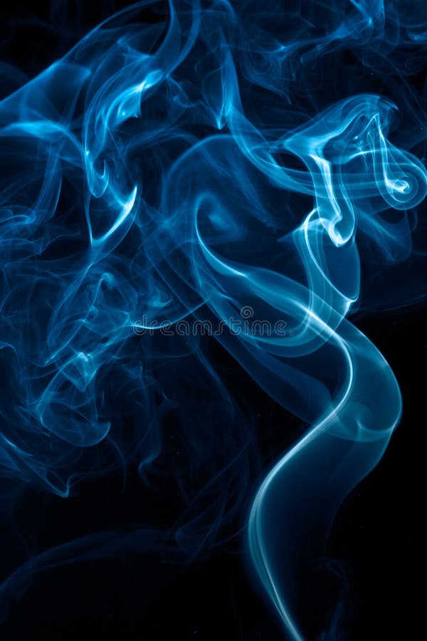 Colored smoke isolated on white