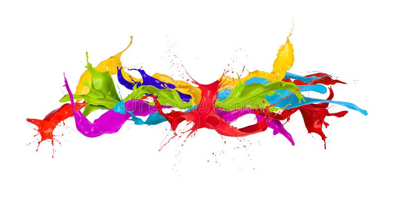 Colored splashes stock photo Colored splashes stock photo